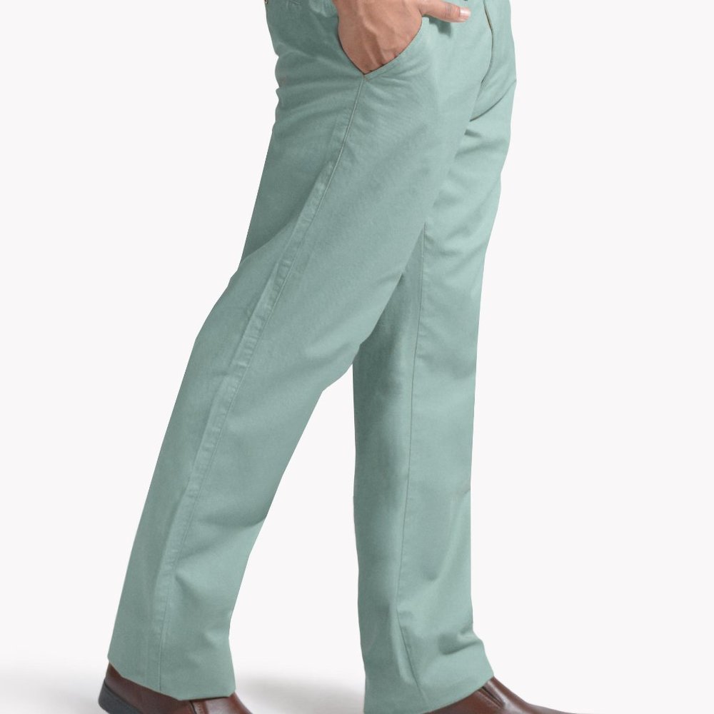 OLGYN Men’s Straight Pocket Acqua Chino Pants - Picture 3 of 4